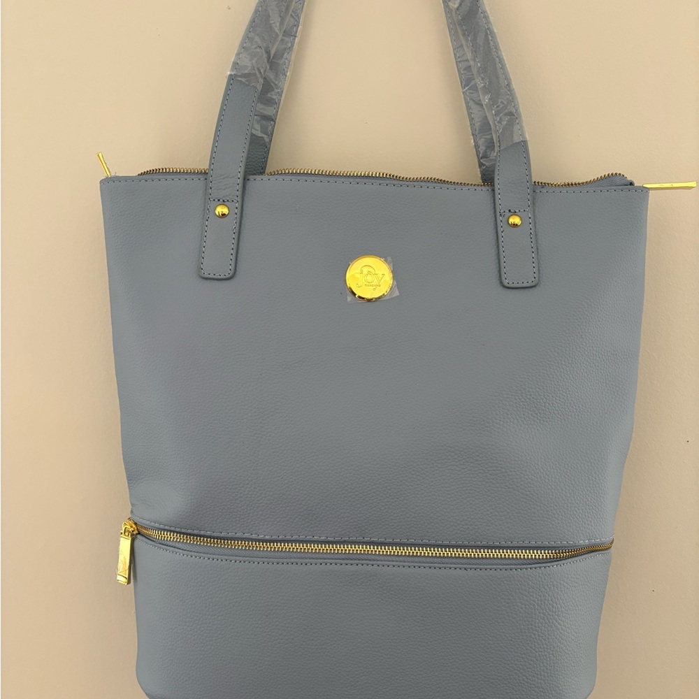 Joy Mangano Double Deck Tote with Wristlet